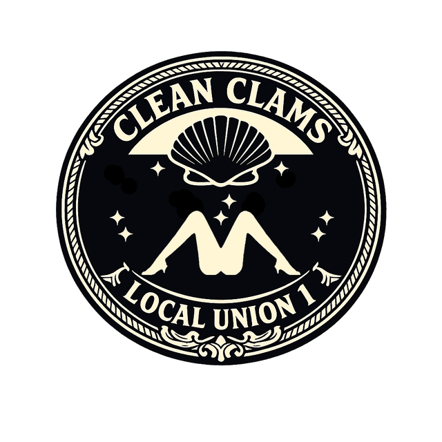Clean Clams Local Union 1 Official Emblem